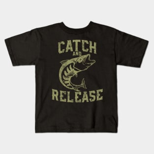 Bass Fishing Catch And Release Kids T-Shirt